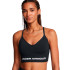 Sujetador Deportivo de Fitness Under Armour Vanish Seamless Low Bra Mujer Negro