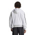 Sudadera adidas 3 Bandas French Terry Fz Hd Hombre Gris/Negro