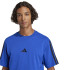 Camiseta adidas 3 Bandas Sj Hombre Azul/Negro