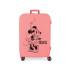 Trolley Disney Abs Suitcase 70Cm.4W.Disney 100- Minnie Happiness Coral Rosa