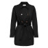 Chaqueta Only valerie Trenchcoat Negro Mujer