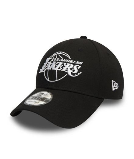 Gorra New Era LA Lakers Essential Outline Negro 9FORTY
