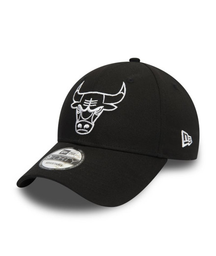 Gorra New Era Chicago Bulls Essential Outline Negro 9FORTY