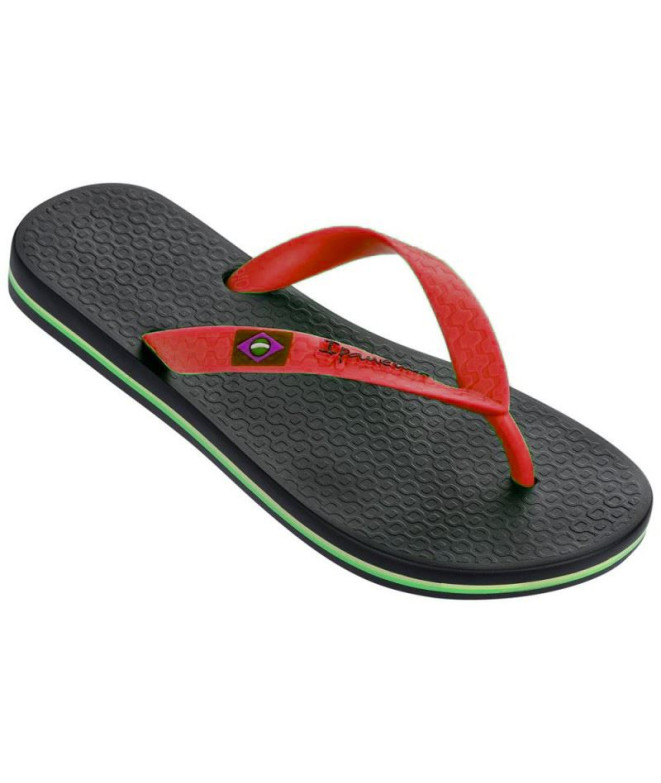 Chanclas Ipanema Clas Brasil II Negro/Rojo