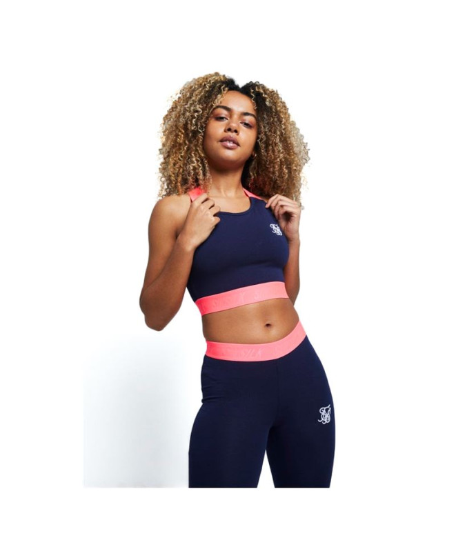 Top de Fitness Siksilk Neon Tape Bralette Mujer