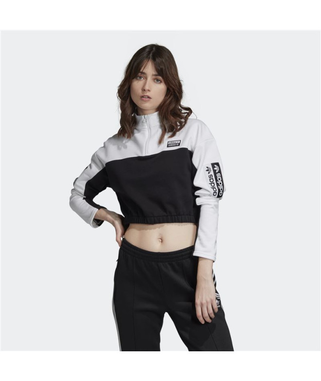 Camiseta adidas Cropped negro Mujer