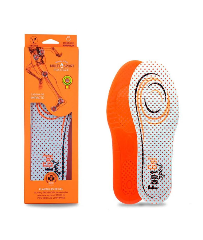 Plantilla Footgel Sport Naranjo