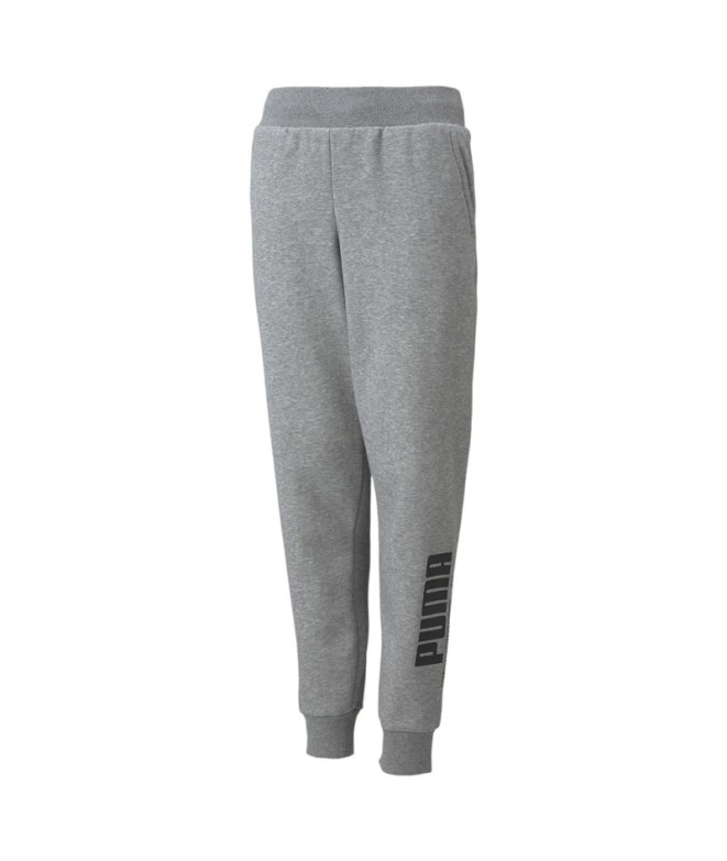 Pantalones largos Puma Power Logo Boy Grey