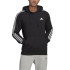 Sudadera con capucha adidas Essentials 3 bandas M Black